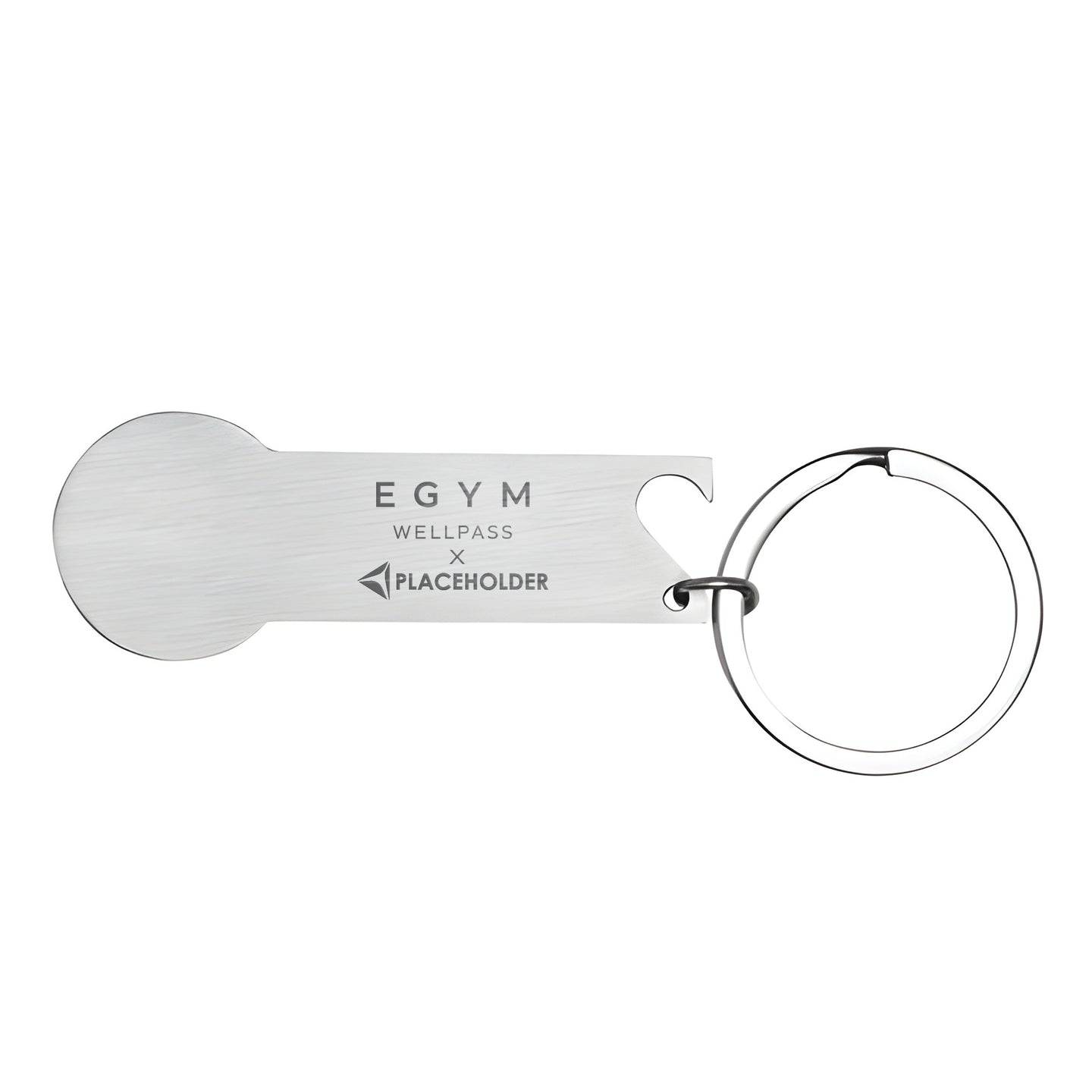NO COIN - Einkaufswagenlöser silber mit Co-Branding