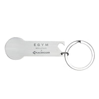 NO COIN - Einkaufswagenlöser silber mit Co-Branding