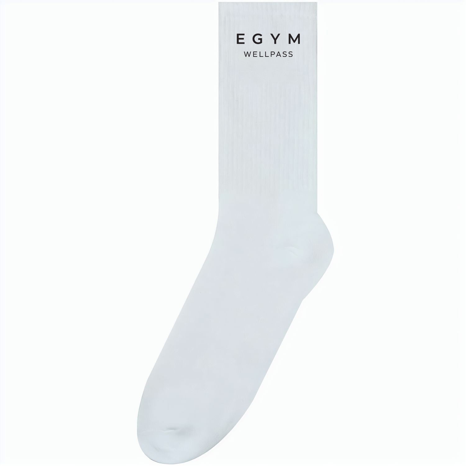 Sportsocken mit Druckfläche weiß