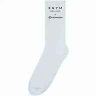 Sportsocken mit Druckfläche weiß mit Co-Branding