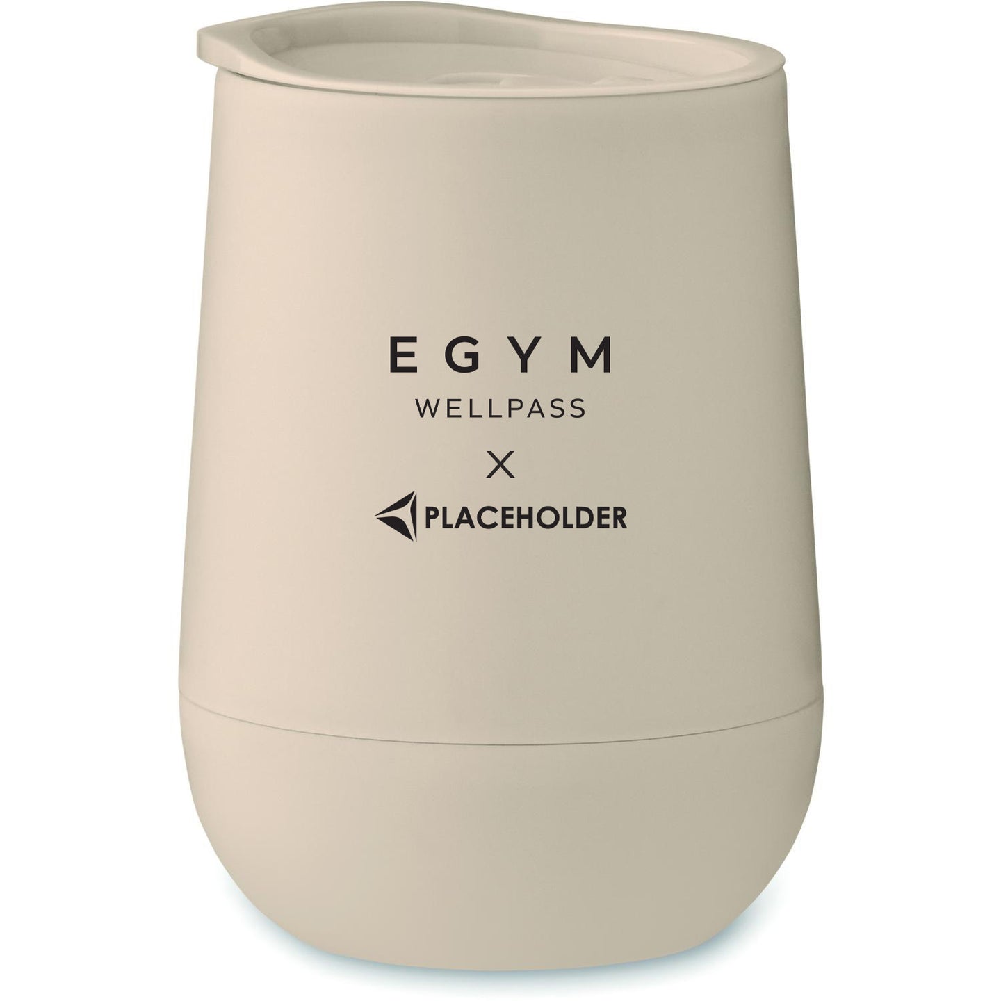 GO Doppelwandiger Becher 300ml beige it Co-Branding