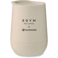GO Doppelwandiger Becher 300ml beige it Co-Branding