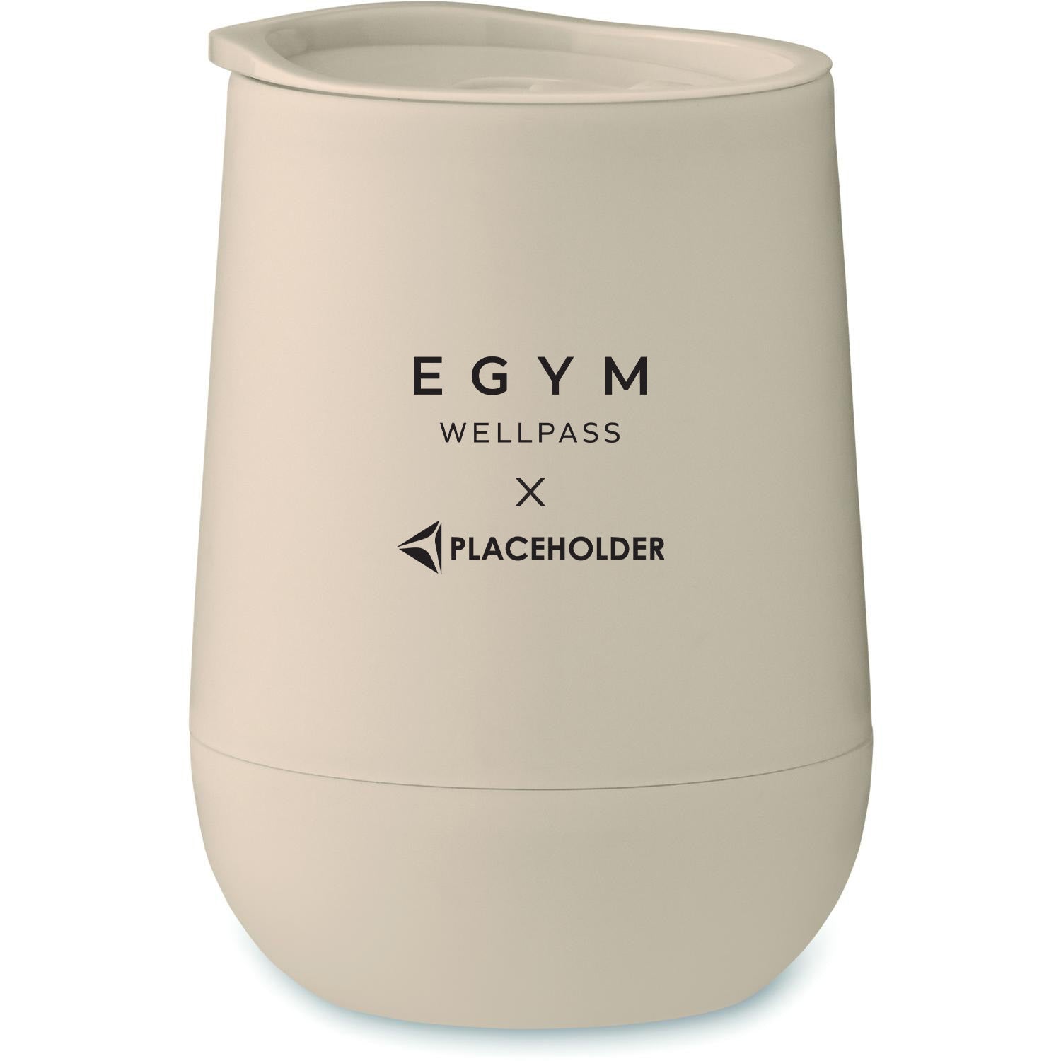GO Doppelwandiger Becher 300ml beige it Co-Branding