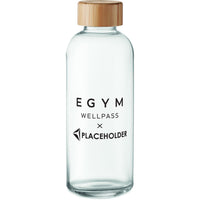 FRISIAN Trinkflasche Glas 650ml transparent mit Co-Branding